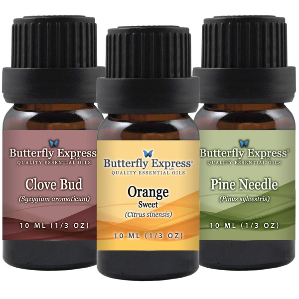 3 Oil Kit - Clove, Orange, Pine