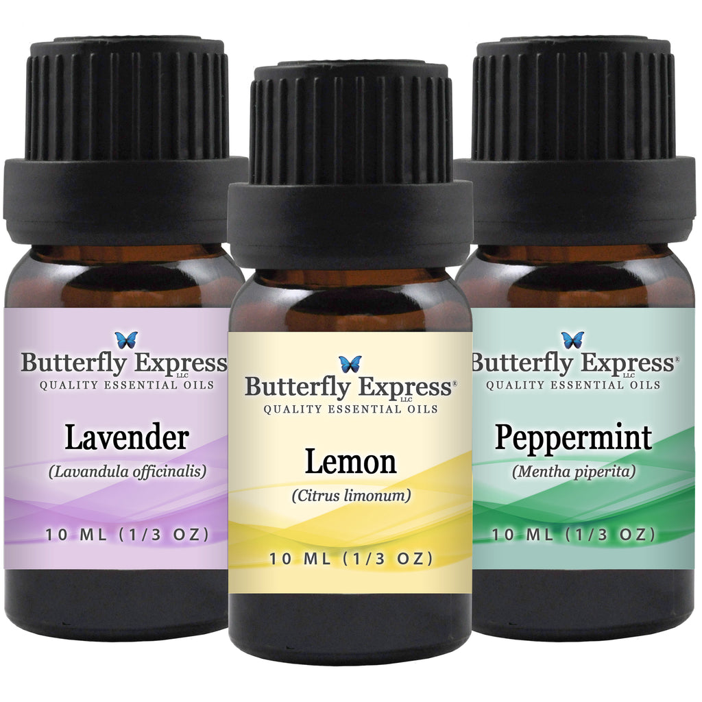 3 Oil Kit - Lavender, Lemon, Peppermint