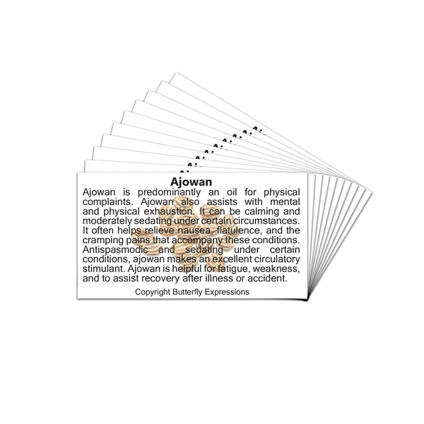 Ajowan Essential Oil Product Cards Wholesale