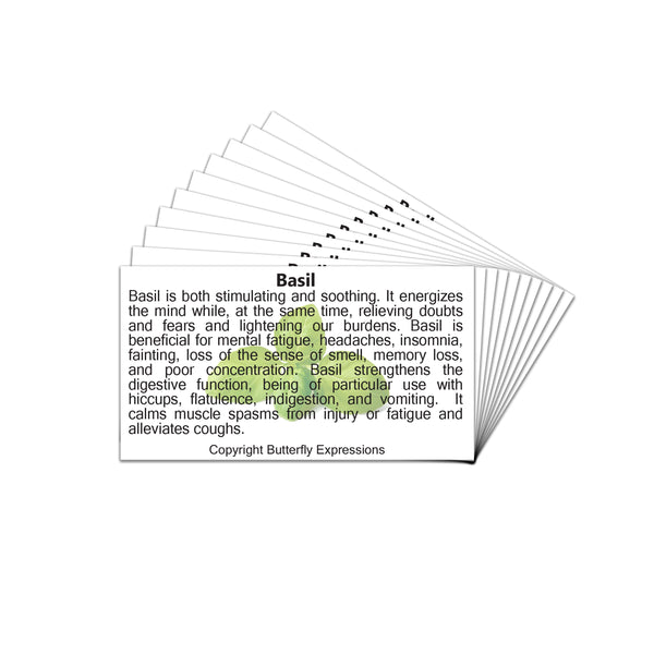 Basil Essential Oil Product Cards Wholesale