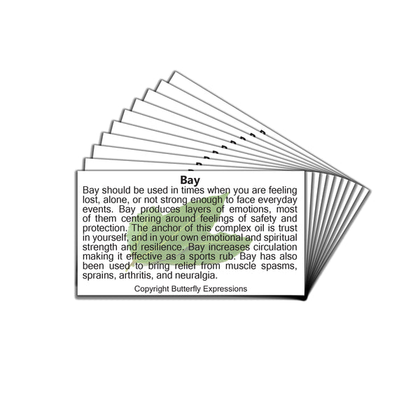Bay Essential Oil Product Cards Wholesale