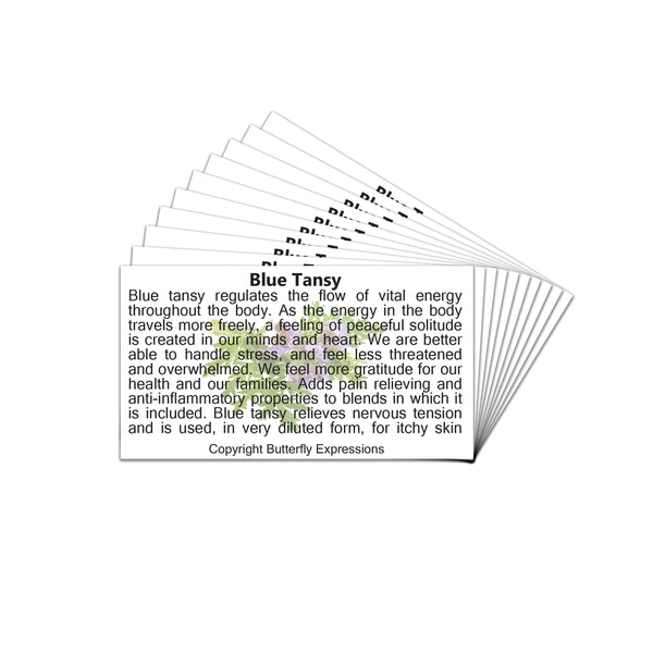 Blue Tansy Essential Oil Product Cards Wholesale