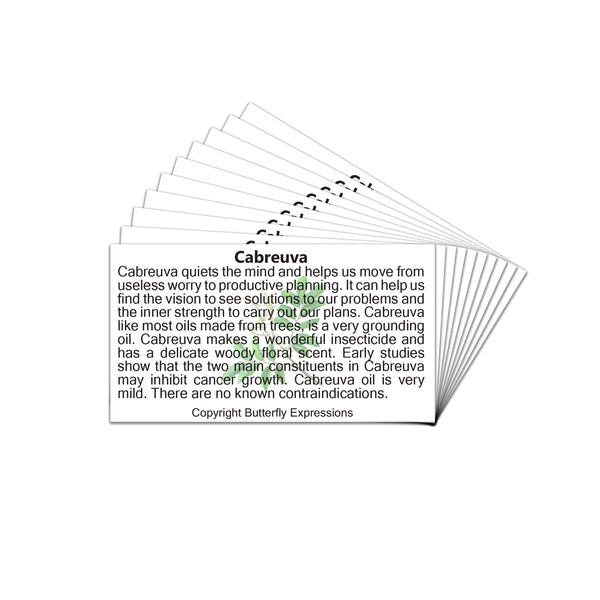 Cabreuva Essential Oil Product Cards Wholesale