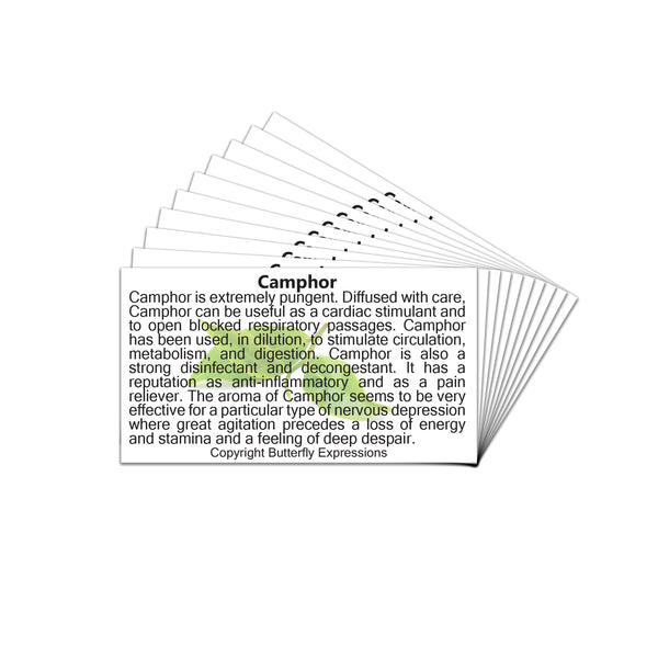 Camphor Essential Oil Product Cards