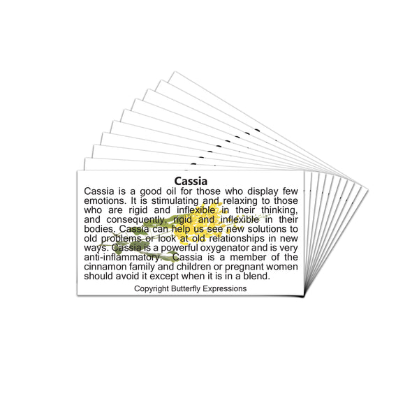 Cassia Essential Oil Product Cards