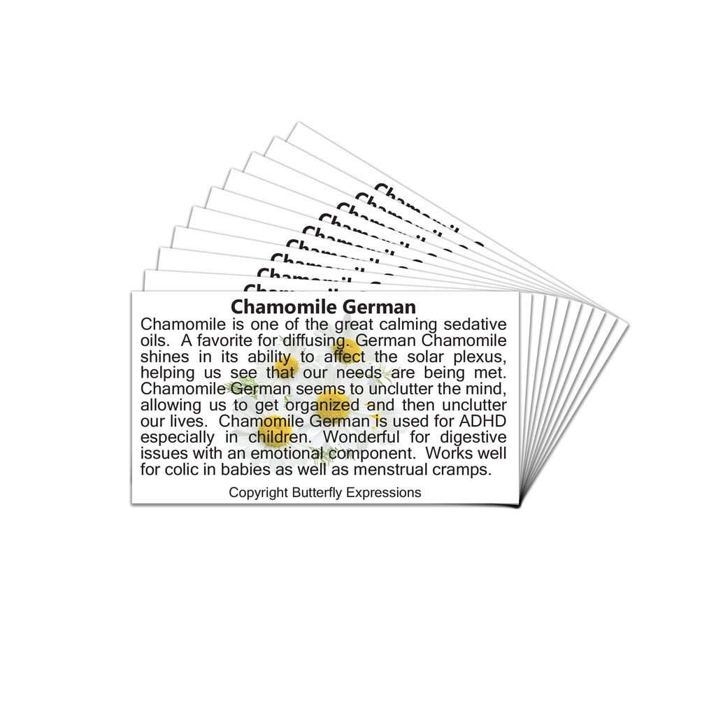 Chamomile German Essential Oil Product Cards