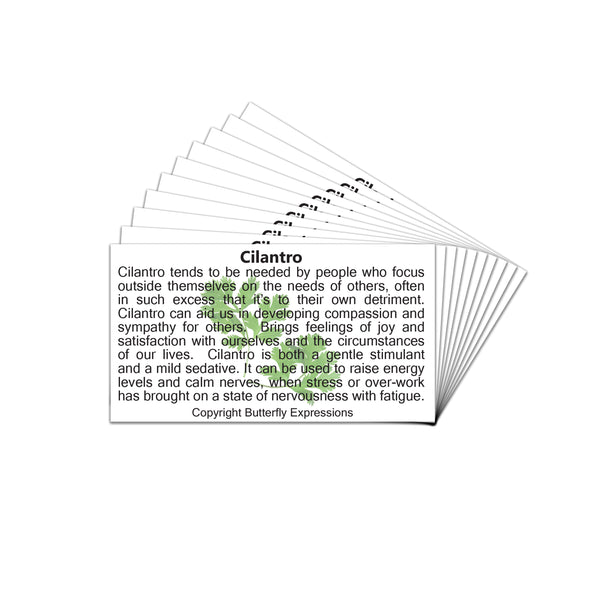 Cilantro Essential Oil Product Cards Wholesale