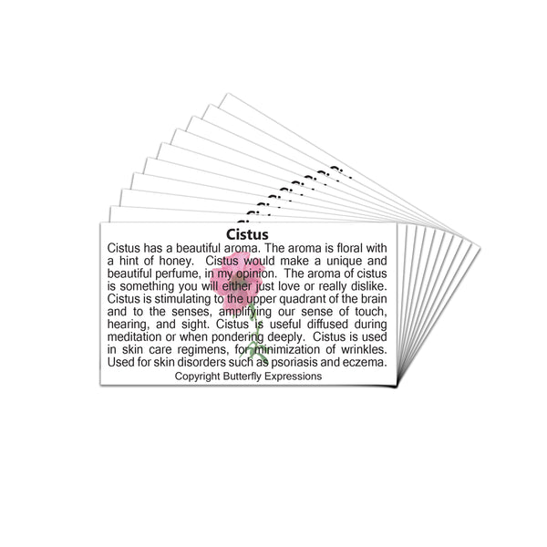 Cistus Essential Oil Product Cards