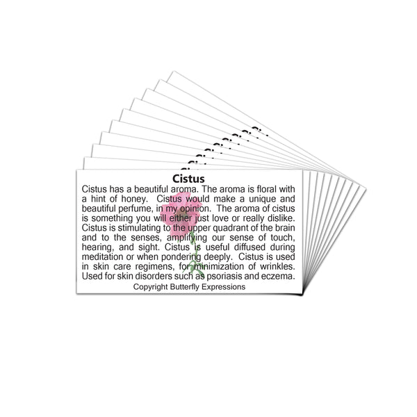 Cistus Essential Oil Product Cards Wholesale