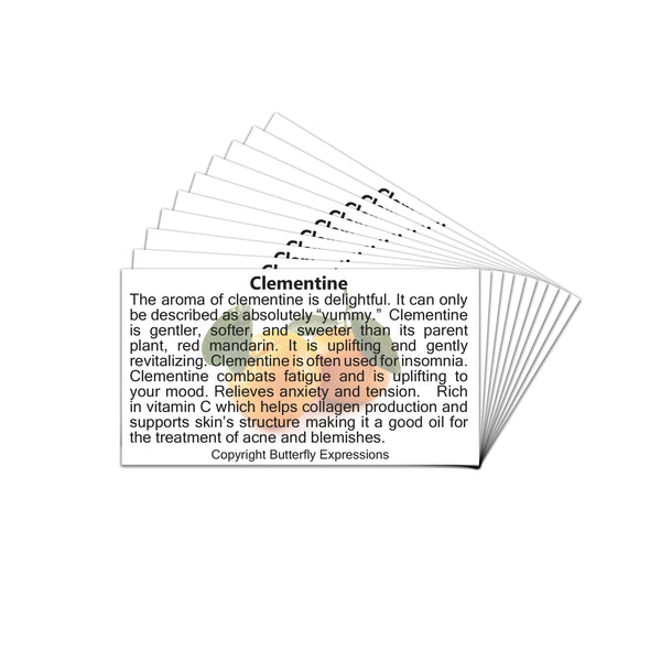 Clementine Essential Oil Product Cards