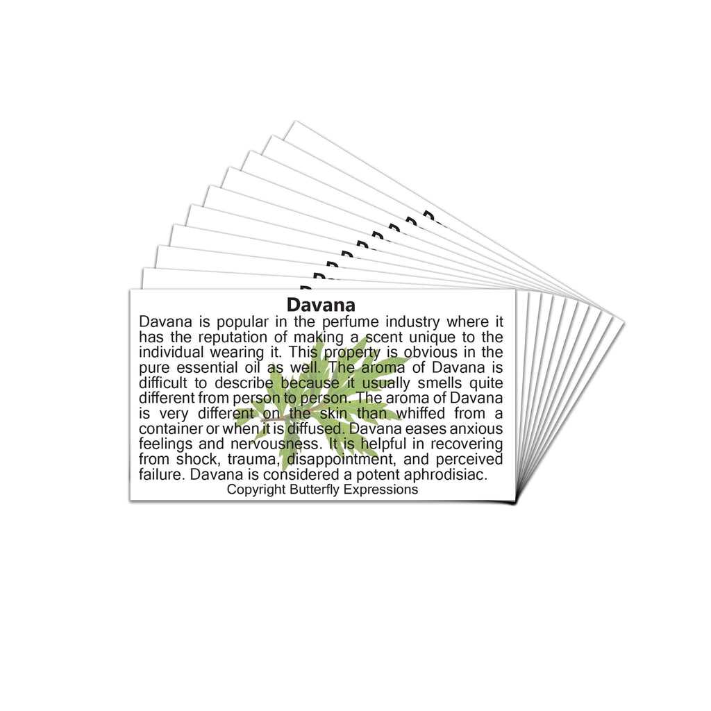 Davana Essential Oil Product Cards