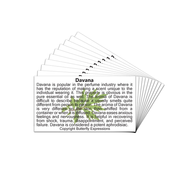 Davana Essential Oil Product Cards