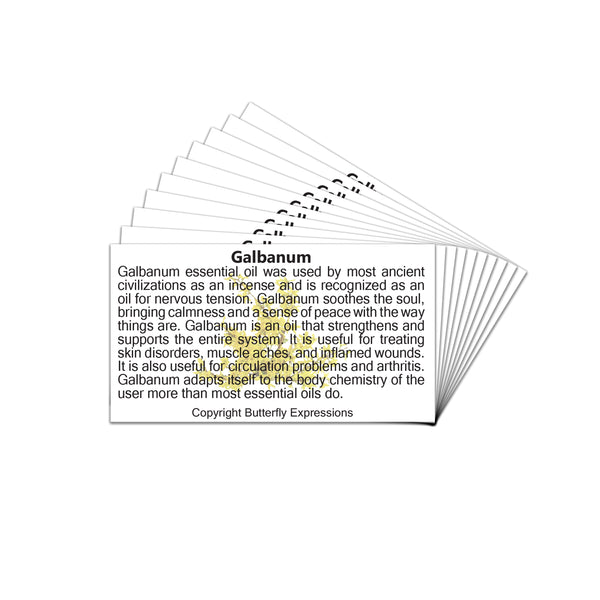 Galbanum Essential Oil Product Cards