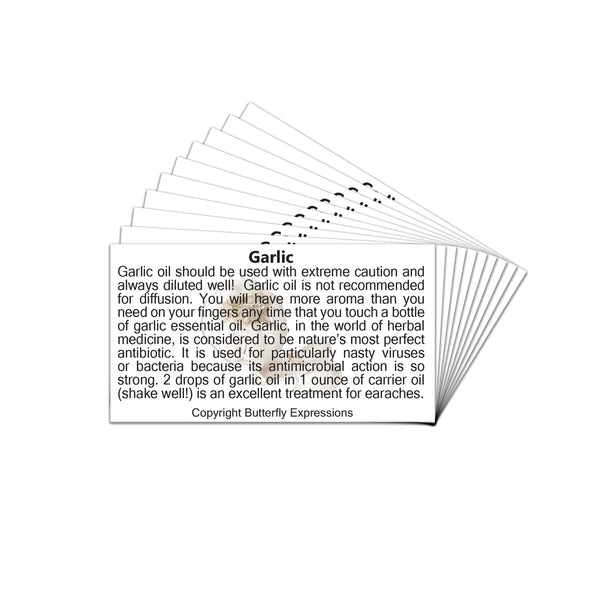 Garlic Essential Oil Product Cards Wholesale