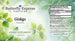 Ginkgo Biloba Tincture  <h6>Ginkgo biloba</h6>