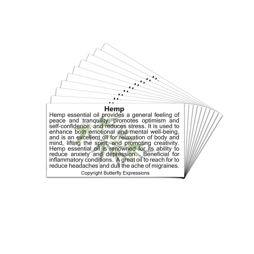 Hemp Essential Oil Product Cards