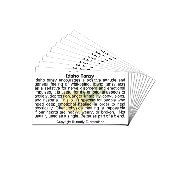 Idaho Tansy Essential Oil Product Cards