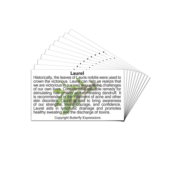 Laurel Essential Oil Product Cards Wholesale