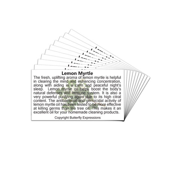 Lemon Myrtle Essential Oil Product Cards