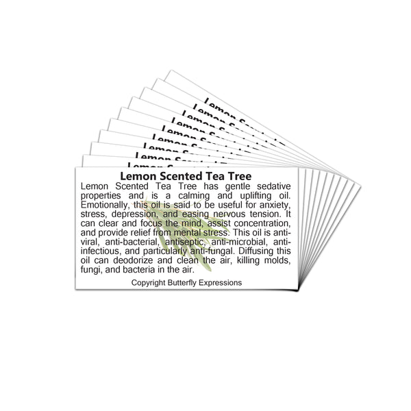 Lemon Scented Tea Tree Essential Oil Product Cards Wholesale