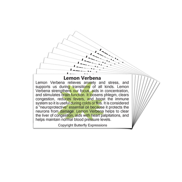 Lemon Verbena Essential Oil Product Cards