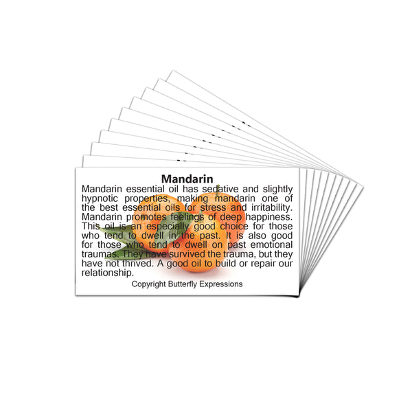 Mandarin Essential Oil Product Cards