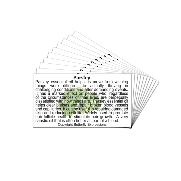 Parsley Essential Oil Product Cards Wholesale