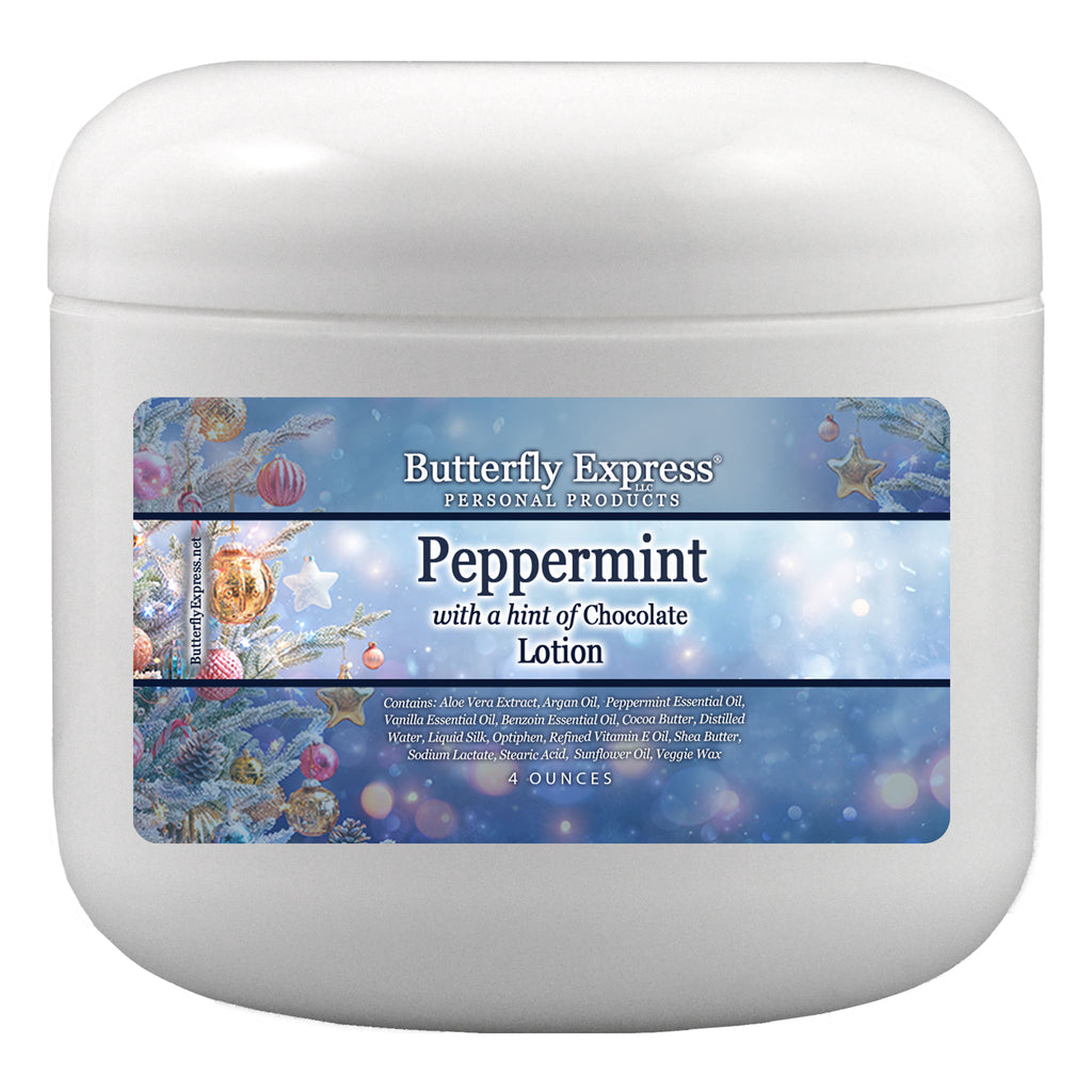 Peppermint Chocolate Lotion Butterfly Express Quality Essential Oils