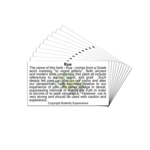 Rue Essential Oil Product Cards Wholesale