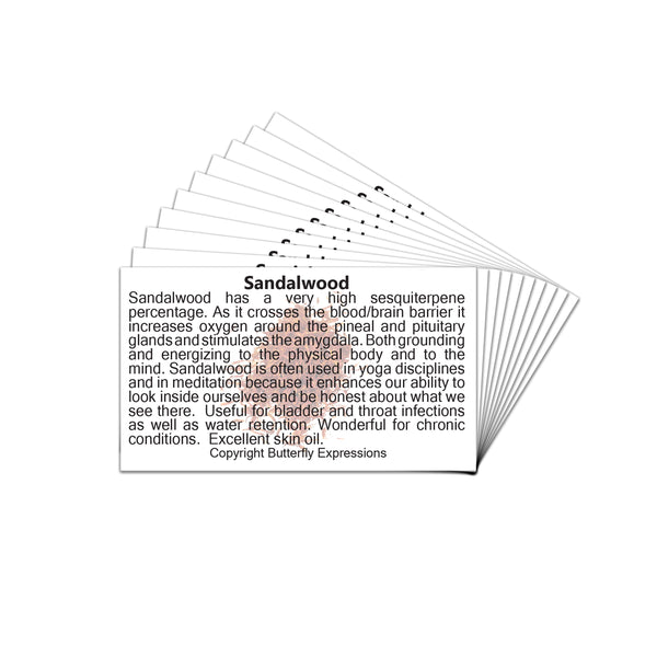 Sandalwood Essential Oil Product Cards