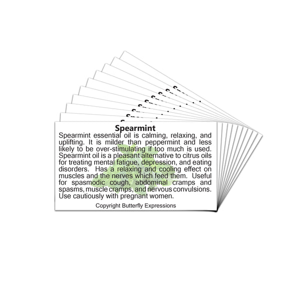 Spearmint Essential Oil Product Cards Wholesale