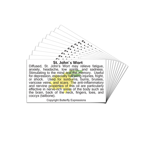St. John's Wort Essential Oil Product Cards Wholesale