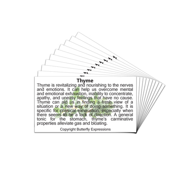 Thyme Essential Oil Product Cards Wholesale