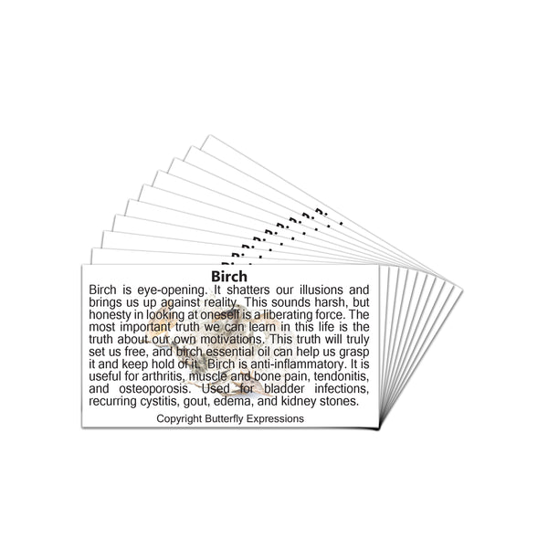 Birch Essential Oil Product Cards Wholesale