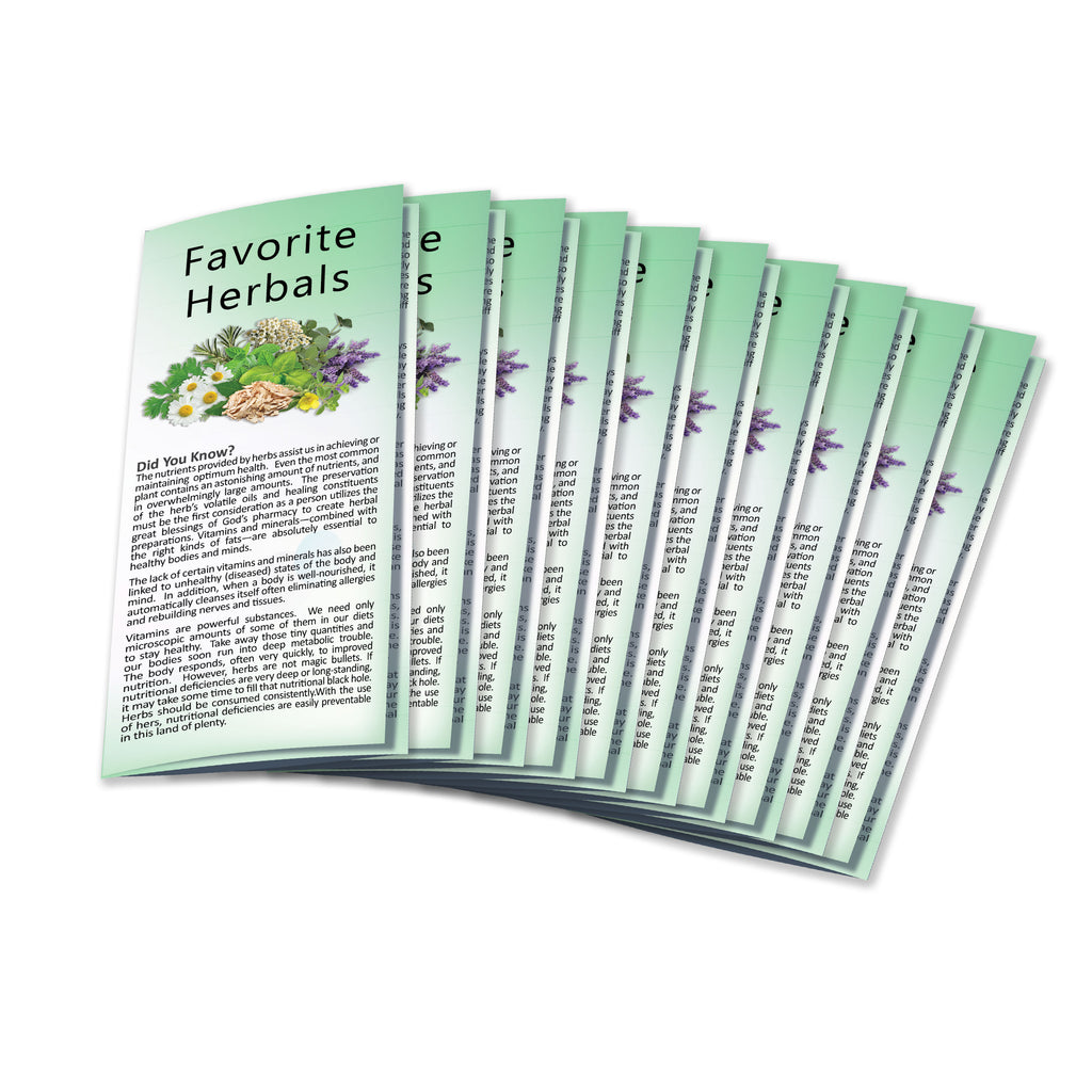 Herbal Brochure (10/pk) Wholesale