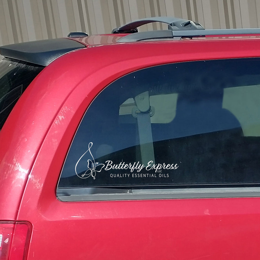 Butterfly Drop Logo Window Decal