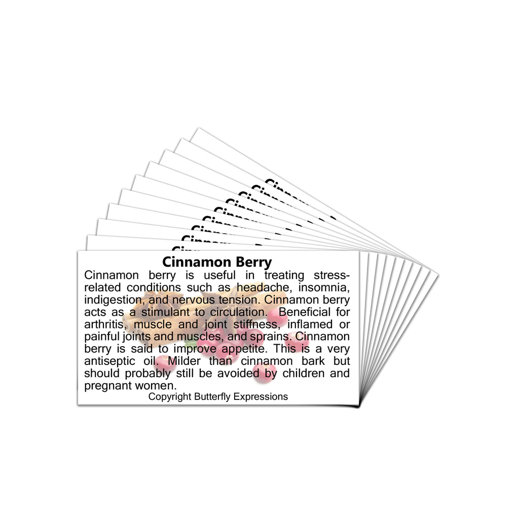 Cinnamon Berry Essential Oil Product Cards