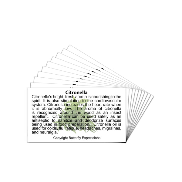 Citronella Essential Oil Product Cards Wholesale