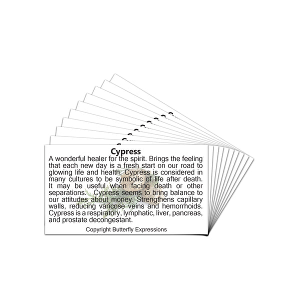Cypress Essential Oil Product Cards