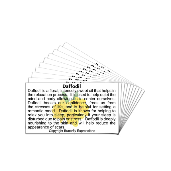 Daffodil Essential Oil Product Cards Wholesale