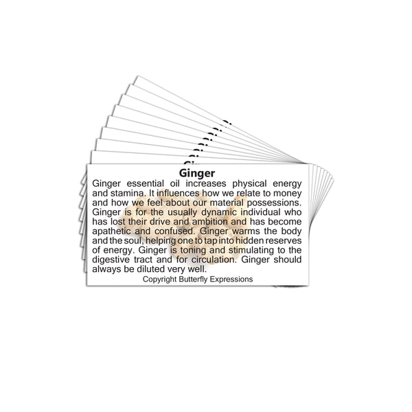 Ginger Essential Oil Product Cards Wholesale
