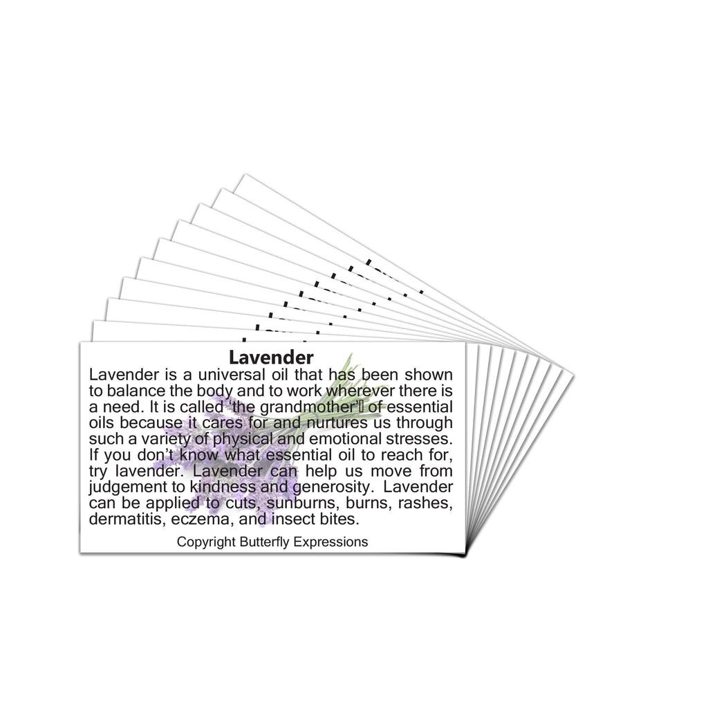 Lavender Essential Oil Product Cards