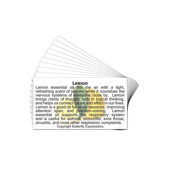 Lemon Essential Oil Product Cards