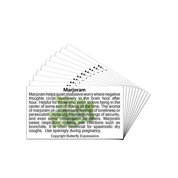 Marjoram Essential Oil Product Cards