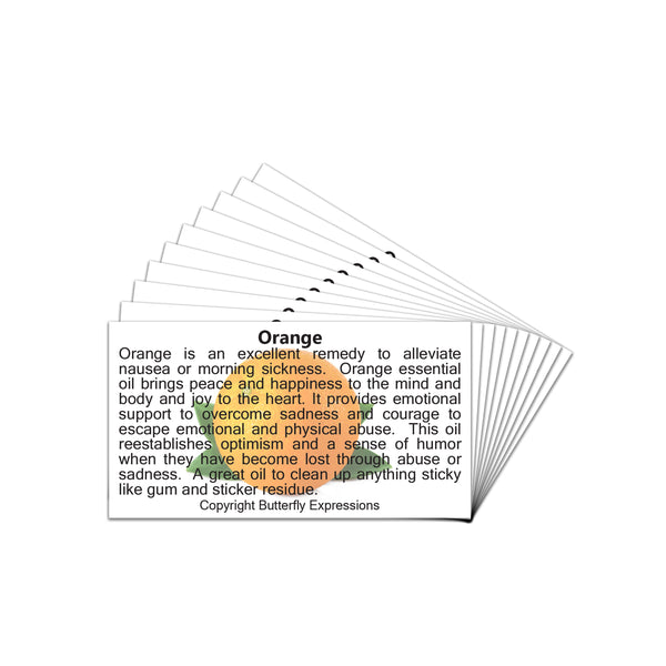 Orange Essential Oil Product Cards Wholesale