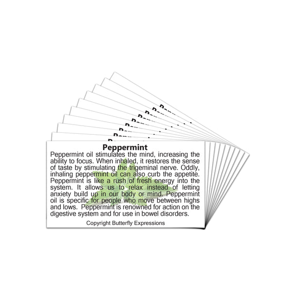 Peppermint Essential Oil Product Cards Wholesale