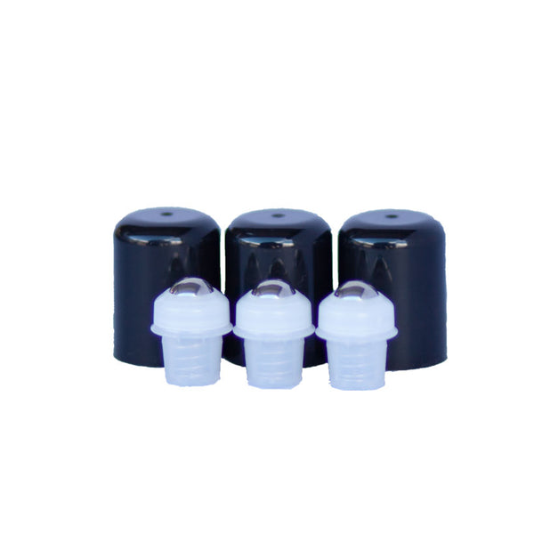 Roller Tops w/Steel for 5ml - 50ml Oil Bottles 3 Pack Wholesale