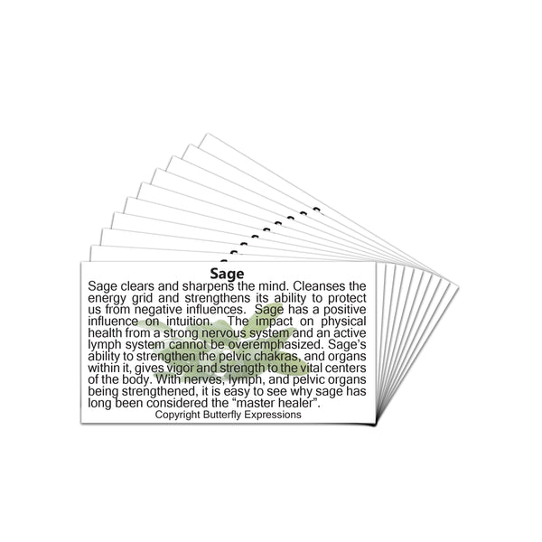 Sage Essential Oil Product Cards Wholesale