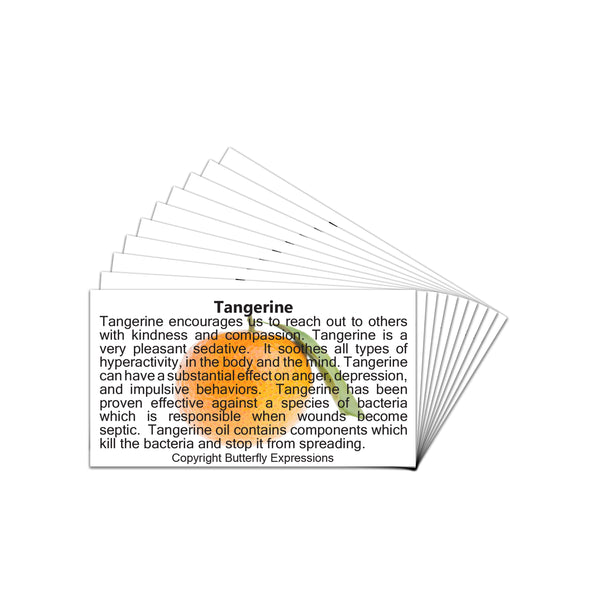 Tangerine Essential Oil Product Cards Wholesale