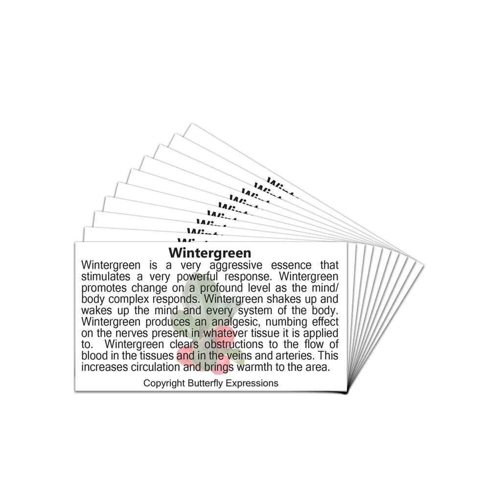 Wintergreen Essential Oil Product Cards